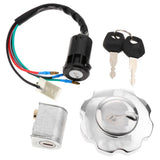 Maxbell Electric Ignition Switch Key Oil Tank Gas Cap for Honda CG125 ZJ125 ATV