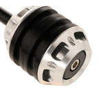 Max Frame Sliders Crash Falling Protector for Kawasaki Silver + Black
