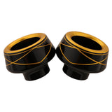 Max 2 PCS Motorcycle Front Fork Cup Drop Resistance Universal  Yellow + Black