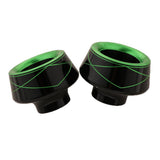 Max Maxb 2 PCS Motorcycle Front Fork Cup Drop Resistance Universal  Green + Black