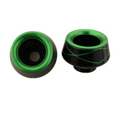 Max Maxb 2 PCS Motorcycle Front Fork Cup Drop Resistance Universal  Green + Black