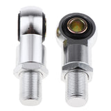 Maxbell 2Pcs Eye Adapters for Motorcycle Scooter Shock Absorber - Silver 10mm