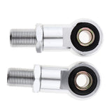 Maxbell 2Pcs Eye Adapters for Motorcycle Scooter Shock Absorber - Silver 10mm