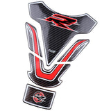 Maxbell 5D Carbon Fiber Red Motorcycle Fuel Tank Pad Protector Sticker  for FASP