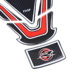 Maxbell 5D Carbon Fiber Red Motorcycle Fuel Tank Pad Protector Sticker  for FASP