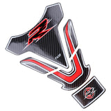 Maxbell 5D Carbon Fiber Red Motorcycle Fuel Tank Pad Protector Sticker  for FASP