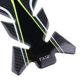 Maxbell 5D Carbon Fiber Green Motorcycle Fuel Tank Pad Protector Sticker  for FASP