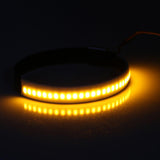 Maxbell DC12V Amber LED Motorcycle Fork Turn Signals Strip Light Lamp, Waterproof