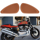 Maxbell Anti- Slip Side Tank Traction Knee Grip Protectors Gas Tank Stickers  Brown