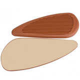 Maxbell Anti- Slip Side Tank Traction Knee Grip Protectors Gas Tank Stickers  Brown