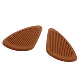 Maxbell Anti- Slip Side Tank Traction Knee Grip Protectors Gas Tank Stickers  Brown