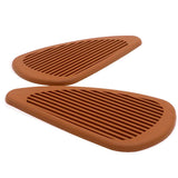 Maxbell Anti- Slip Side Tank Traction Knee Grip Protectors Gas Tank Stickers  Brown