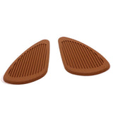 Maxbell Anti- Slip Side Tank Traction Knee Grip Protectors Gas Tank Stickers  Brown