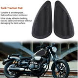 Maxbell Anti- Slip Side Tank Traction Knee Grip Protectors Gas Tank Stickers  Black