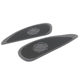 Maxbell Motorcycle Gas Tank Pad Traction Side Fuel Knee Grip Decal Cafe Racer Black