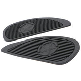 Maxbell Motorcycle Gas Tank Pad Traction Side Fuel Knee Grip Decal Cafe Racer Black
