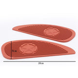 Maxbell Motorcycle Gas Tank Pad Traction Side Fuel Knee Grip Decal Cafe Racer Black