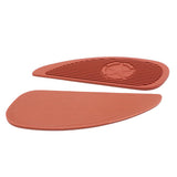 Maxbell Motorcycle Gas Tank Pad Traction Side Fuel Knee Grip Decal Cafe Racer Red