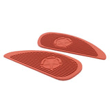 Maxbell Motorcycle Gas Tank Pad Traction Side Fuel Knee Grip Decal Cafe Racer Red