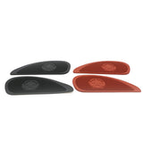 Maxbell Motorcycle Gas Tank Pad Traction Side Fuel Knee Grip Decal Cafe Racer Red
