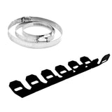 Max 25cm Exhaust Pipe Protector Guard Heat Shield for 2 Stroke Motorcycle Black