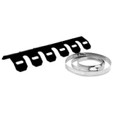 Max 25cm Exhaust Pipe Protector Guard Heat Shield for 2 Stroke Motorcycle Black