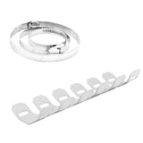 Max 25cm Exhaust Pipe Protector Guard Heat Shield for 2 Stroke Motorcycle Silver