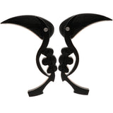 Maxbell 8mm/10mm Flame Skull Motorbike Rear View Mirror for Harley for Honda  Black