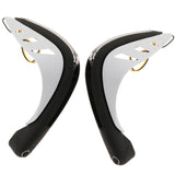 Maxbell Motorcycle Handlebar Hand Guards with LED Signal Light for Motorcycle White