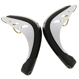 Maxbell Motorcycle Handlebar Hand Guards with LED Signal Light for Motorcycle White