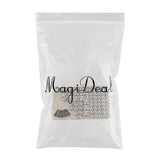 Maxbell 80pcs Motorcycle Chrome ABS Bolt Toppers Caps Covers for Harley FLT/FLH