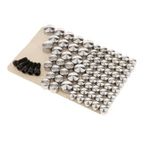 Maxbell 80pcs Motorcycle Chrome ABS Bolt Toppers Caps Covers for Harley FLT/FLH