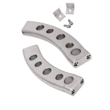 Maxbell Motorcycle Handlebar Pullback Risers for Suzuki Boulevard M109R 06-09 Silver