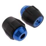 Maxbell Pair Motorcycle Front Axle Fork Sliders Fairing Guard Crash Protectors Blue