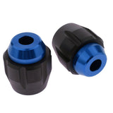 Maxbell Pair Motorcycle Front Axle Fork Sliders Fairing Guard Crash Protectors Blue