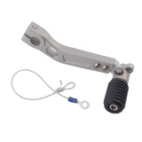 Max Universal Aluminum Folding Gear Shift Shifter Lever for Motorcycles Silver