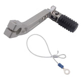 Max Universal Aluminum Folding Gear Shift Shifter Lever for Motorcycles Silver