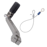 Max Universal Aluminum Folding Gear Shift Shifter Lever for Motorcycles Silver