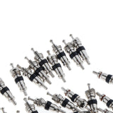 Max 10 Pcs Replacement Tire Tyre Valve Stem Core for Motorcycle Silver