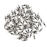 Max 10 Pcs Replacement Tire Tyre Valve Stem Core for Motorcycle Silver