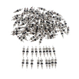 Max 10 Pcs Replacement Tire Tyre Valve Stem Core for Motorcycle Silver