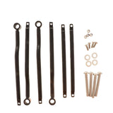 Max 2x Aluminum Alloy Saddlebag Brackets Universal for Harley Crusier - Black