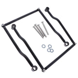 Max 2x Aluminum Alloy Saddlebag Brackets Universal for Harley Crusier - Black