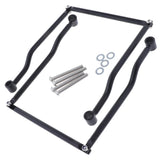 Max 2x Aluminum Alloy Saddlebag Brackets Universal for Harley Crusier - Black