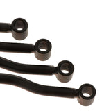 Max 2x Aluminum Alloy Saddlebag Brackets Universal for Harley Crusier - Black