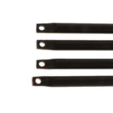 Max 2x Aluminum Alloy Saddlebag Brackets Universal for Harley Crusier - Black