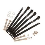 Max 2x Aluminum Alloy Saddlebag Brackets Universal for Harley Crusier - Black