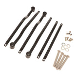 Max 2x Aluminum Alloy Saddlebag Brackets Universal for Harley Crusier - Black