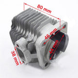 Max 44mm Cylinder 12mm Piston Kit for 49cc 2 Stroke Engine ATV Pocket Dirt Bike