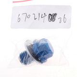 Max Metal Engine Oil Pan Protection Plug for ATV and Motorcycle Blue